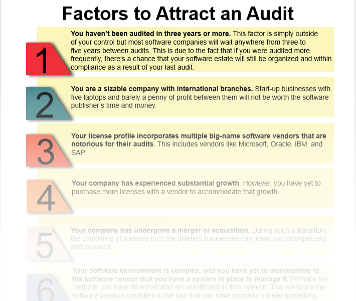 Software Audit Risk Assessment Checklist MetrixData 360