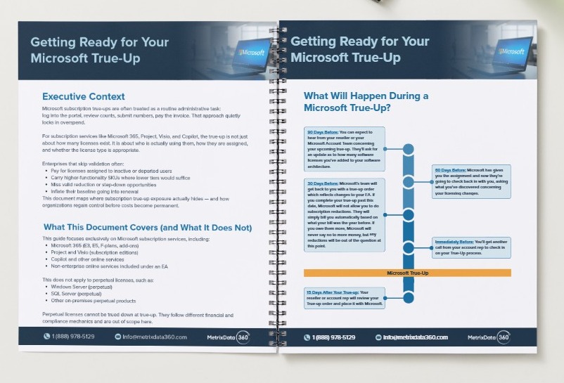 Microsoft True Up Checklist